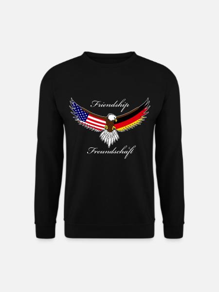 Deutsch amerikanische Freundschaft - Unisex Pullover - Schwarz