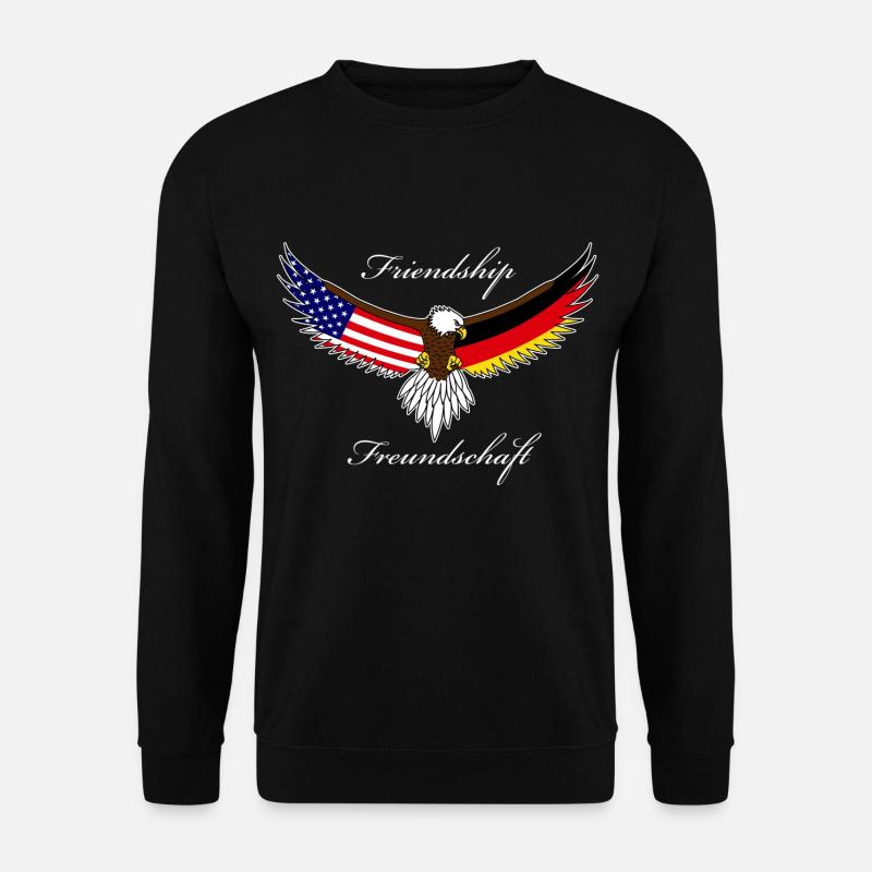Deutsch amerikanische Freundschaft - Unisex Pullover - Schwarz