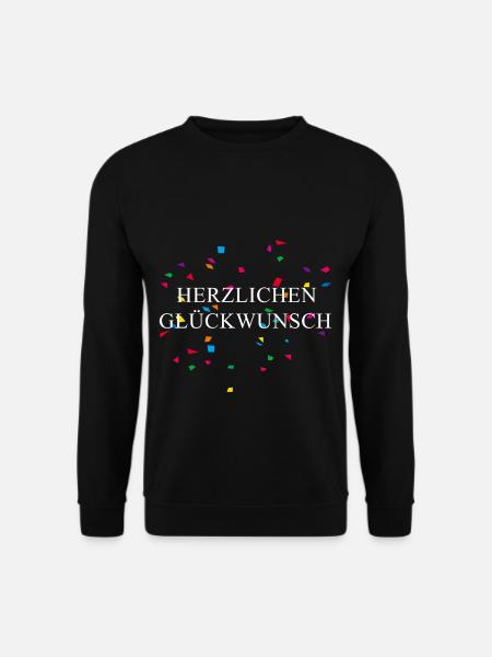 Glückwunsch Abitur Ausbildung Lehre Geburtstag - Unisex Pullover - Schwarz