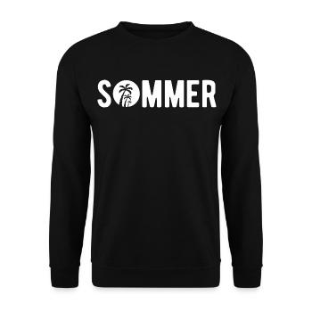 Endlich Sommer - Unisex Pullover - Schwarz - Vorne - Alina (178cm) & Michal (187cm)