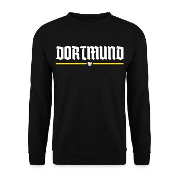 DORTMUND | HOMETOWN | FANSHIRT | GIFT - Unisex Sweatshirt - black - Front - Alina (178cm) & Michal (187cm)