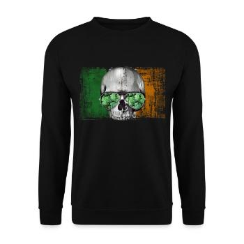 Irlande - Sweat-shirt Unisexe - noir - Devant - Alina (178cm) & Michal (187cm)