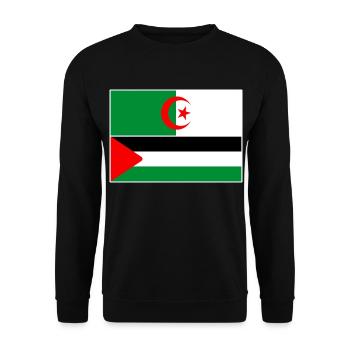 Algérie Palestine - Sweat-shirt Unisexe - noir - Devant - Alina (178cm) & Michal (187cm)