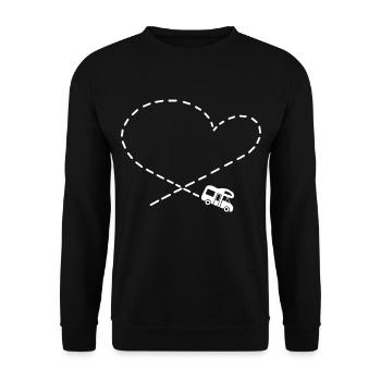 Camping-car Camperlove - Sweat-shirt Unisexe - noir - Devant - Alina (178cm) & Michal (187cm)