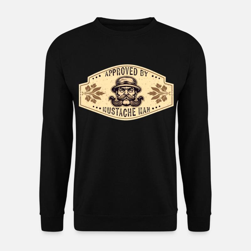 Approved by Mustache Man - Unisex Sweatshirt - black