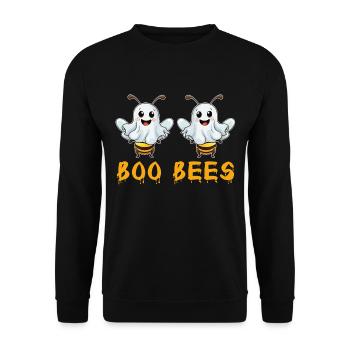 Boo Bees Halloween Costume Bees Ghosts Funny - Unisex Sweatshirt - black - Front - Alina (178cm) & Michal (187cm)