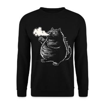 The Mogzilla - Unisex Sweatshirt - black - Front - Alina (178cm) & Michal (187cm)