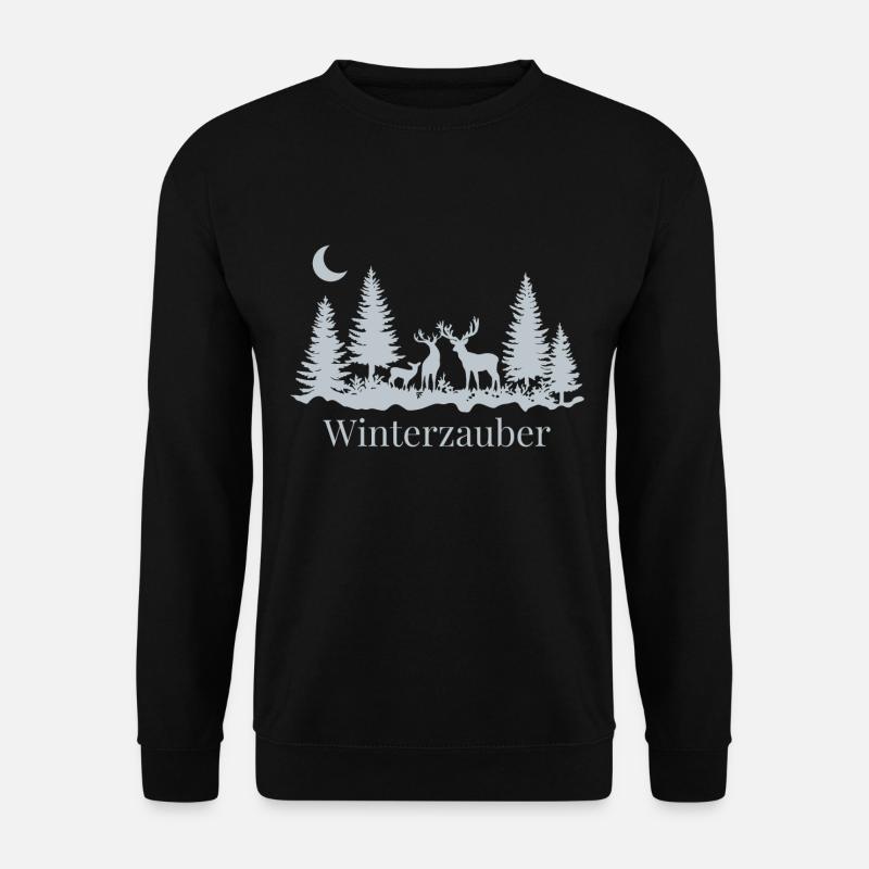 Winterzauber - Unisex Pullover - Schwarz