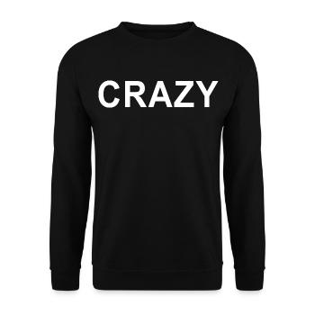 Cadeau texte esthétique chaotique d’énergie sauvage et folle - Sweat-shirt Unisexe - noir - Devant - Alina (178cm) & Michal (187cm)