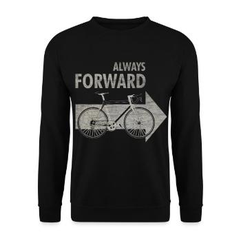 Fahrrad Radfahrer Fahrradfahren Bike Rad Geschenk - Unisex Pullover - Schwarz - Vorne - Alina (178cm) & Michal (187cm)