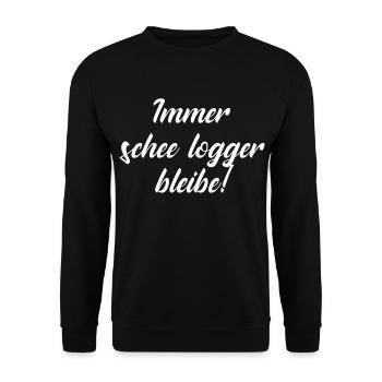 Francfort Hesse Hesse reste logger - Sweat-shirt Unisexe - noir - Devant - Alina (178cm) & Michal (187cm)