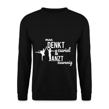 Tanz Tänzer Dance Tanzt mehr Tanzleherer - Unisex Pullover - Schwarz - Vorne - Alina (178cm) & Michal (187cm)