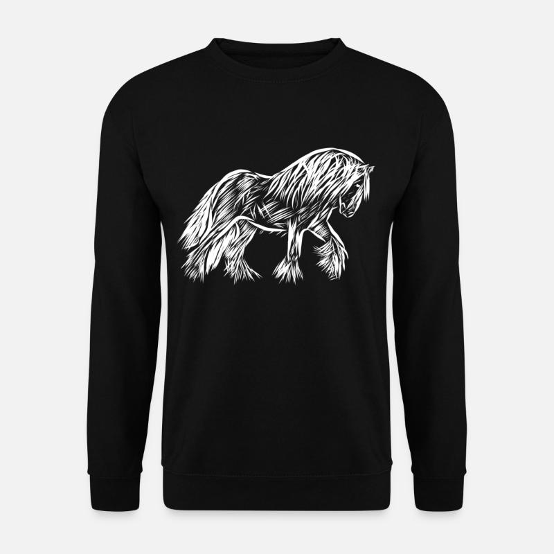 Pferd - Unisex Pullover - Schwarz