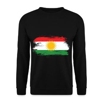 Drapeau du Kurdistan - Sweat-shirt Unisexe - noir - Devant - Alina (178cm) & Michal (187cm)