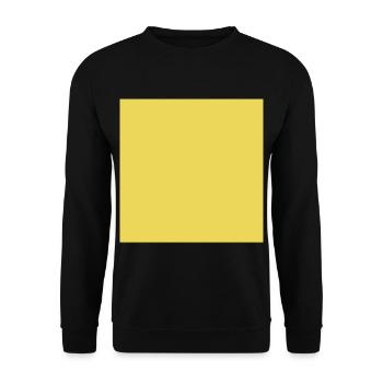 Yellow square | for men, women and children - Unisex Sweatshirt - black - Front - Alina (178cm) & Michal (187cm)