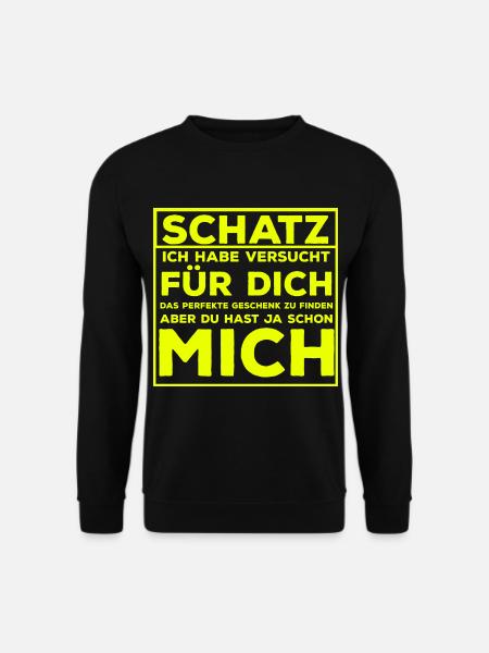 Ich liebe dich willst du mich heiraten - Unisex Pullover - Schwarz