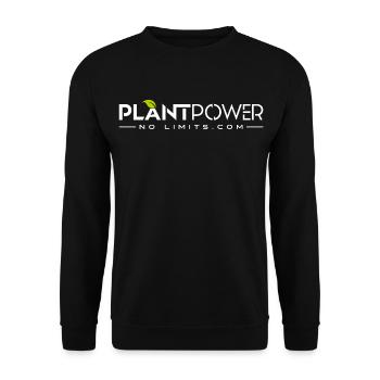 Plant Power - No Limits - Unisex Pullover - Schwarz - Vorne - Alina (178cm) & Michal (187cm)