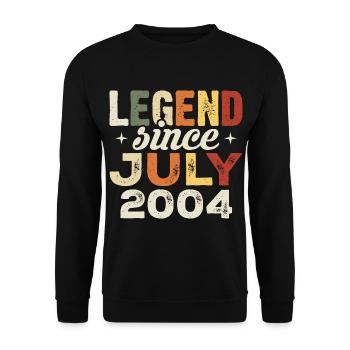 Cadeau d’anniversaire de juillet 2004 Anniversaire de juillet 2004 - Sweat-shirt Unisexe - noir - Devant - Alina (178cm) & Michal (187cm)