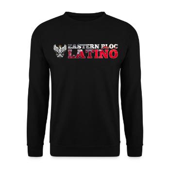 Eastern Bloc Latino Pole Poland White Eagle Gift - Unisex Sweatshirt - black - Front - Alina (178cm) & Michal (187cm)