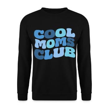 Cool Moms Club - Unisex Sweatshirt - black - Front - Alina (178cm) & Michal (187cm)