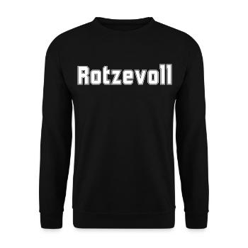 Rotzevoll Mallorca Malle saufen Party - Unisex Pullover - Schwarz - Vorne - Alina (178cm) & Michal (187cm)