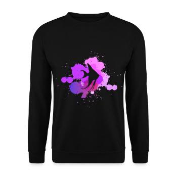 poisson cadeau aquarium mer scalaires plage poissons - Sweat-shirt Unisexe - noir - Devant - Alina (178cm) & Michal (187cm)