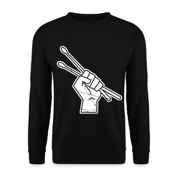 Drumsticks Drummer Drums Gift Band - Sweat-shirt Unisexe - noir - Devant - Alina (178cm) & Michal (187cm)