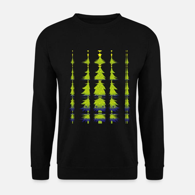 Bunter Weihnachtsbaum Christmas Tree - Unisex Pullover - Schwarz