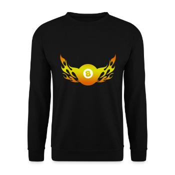 Billard Billard Billard Billard - Sweat-shirt Unisexe - noir - Devant - Alina (178cm) & Michal (187cm)