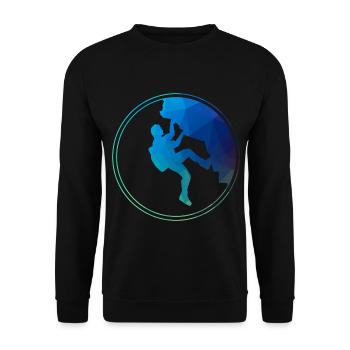 Klettern Kletterer - Unisex Pullover - Schwarz - Vorne - Alina (178cm) & Michal (187cm)