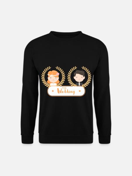 Prezent ślubny dla pary młodej Bride Groom Marriage - Bluza unisex - czarny