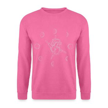 Cœur de lune magique ésotérique main icônes alchimie - Sweat-shirt Unisexe - rose - Devant