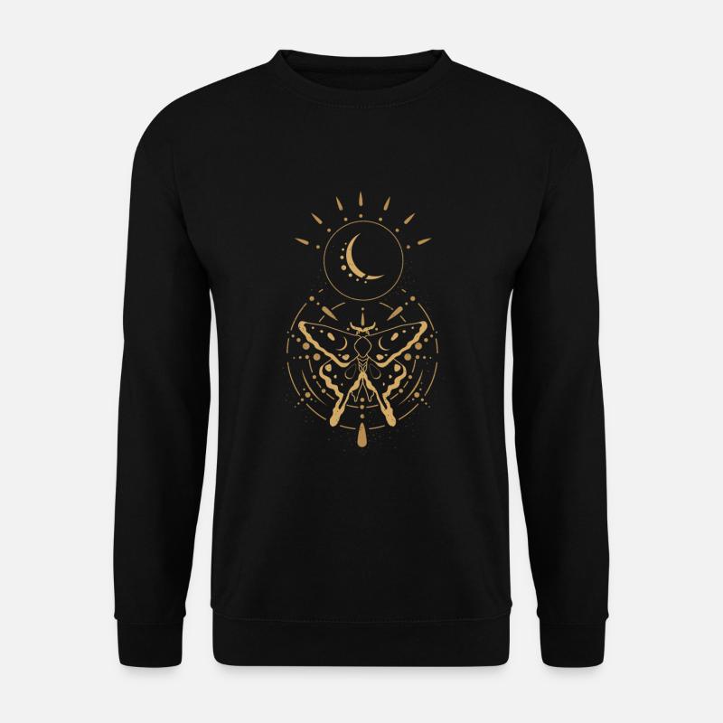 Alchemy butterfly moon moth magic gift - Unisex Sweatshirt - black