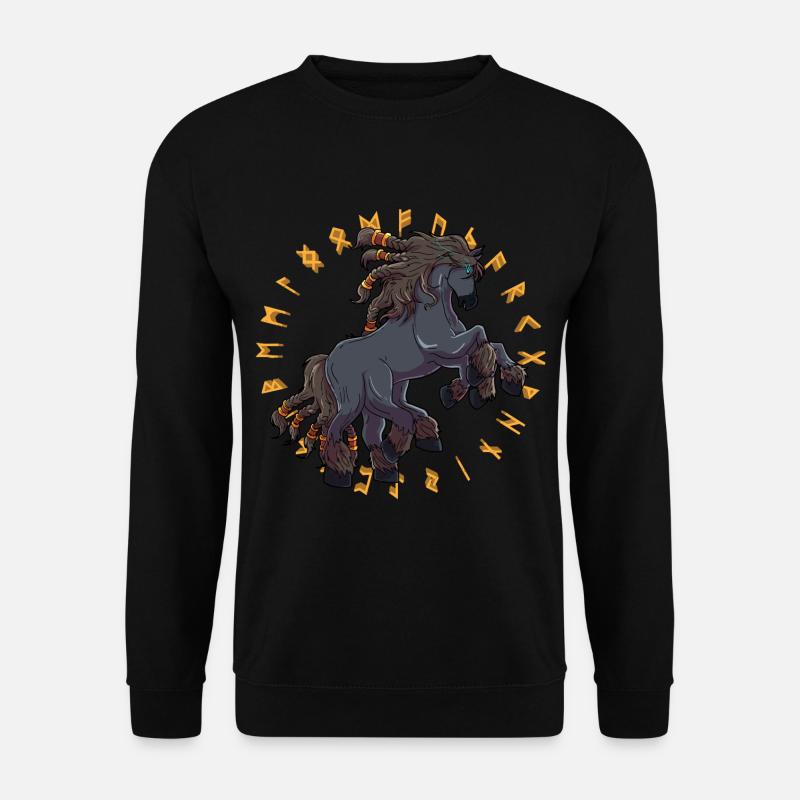 Sleipnir Das Pferd von Odin Viking - Unisex Pullover - Schwarz