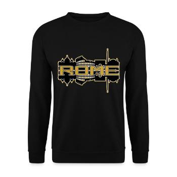 Rome Rome Italie Ville Skyline Or Accueil Amour - Sweat-shirt Unisexe - noir - Devant - Alina (178cm) & Michal (187cm)