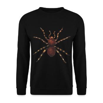 Spider Insect Disgusting Poisonous Gift Idea - Unisex Sweatshirt - black - Front - Alina (178cm) & Michal (187cm)