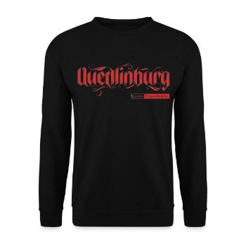 Quedlinburg (Mittelalter-Edition) - Unisex Pullover - Schwarz - Vorne - Alina (178cm) & Michal (187cm)