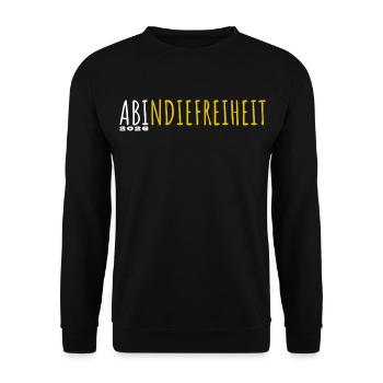 Off to freedom 2026 - Abitur - Matura - Unisex Sweatshirt - black - Front - Alina (178cm) & Michal (187cm)