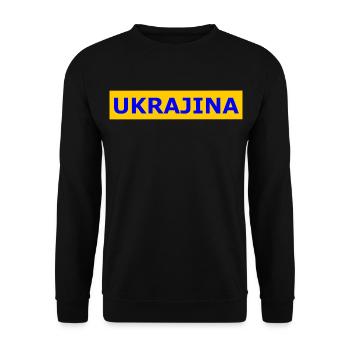 Ukrajina - Unisex Pullover - Schwarz - Vorne - Alina (178cm) & Michal (187cm)