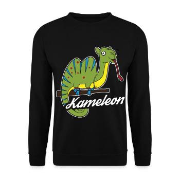 Caméléons, iguanes ou chaméléron Amours des animaux - Sweat-shirt Unisexe - noir - Devant - Alina (178cm) & Michal (187cm)