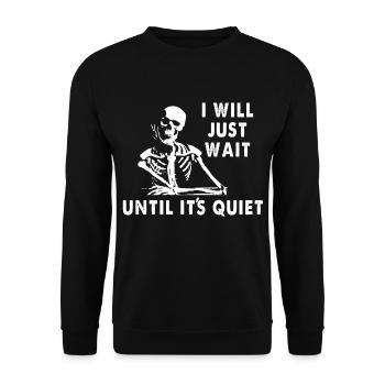 Lehrer - Unisex Pullover - Schwarz - Vorne - Alina (178cm) & Michal (187cm)