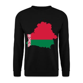 Belarus - Unisex Sweatshirt - black - Front - Alina (178cm) & Michal (187cm)