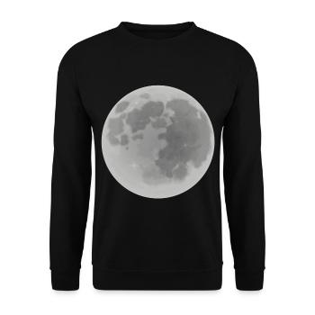 Mond - Unisex Pullover - Schwarz - Vorne - Alina (178cm) & Michal (187cm)