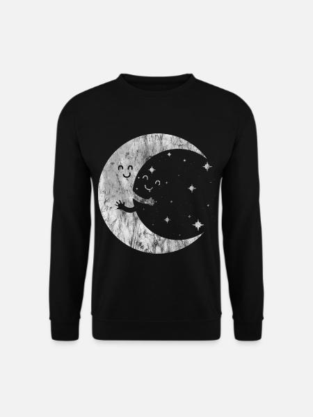 Mond - Unisex Pullover - Schwarz