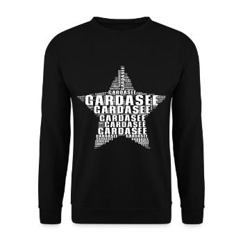 Gardasee Urlaub T-shirt Limone Geschenkidee Sommer - Unisex Pullover - Schwarz - Vorne - Alina (178cm) & Michal (187cm)