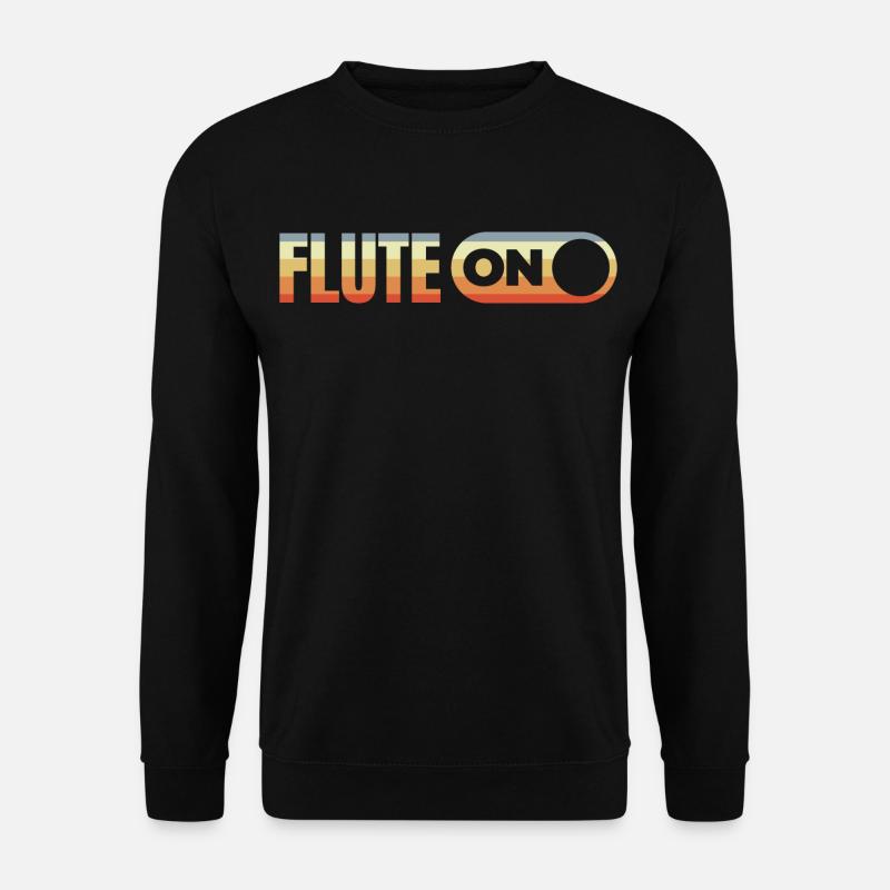 Flute On - Unisex Pullover - Schwarz