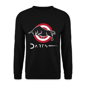 Darts - Unisex Pullover - Schwarz - Vorne - Alina (178cm) & Michal (187cm)