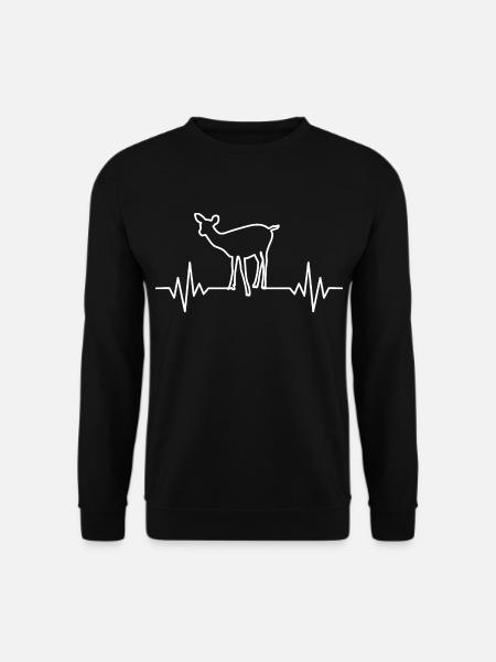 Reh - Unisex Pullover - Schwarz