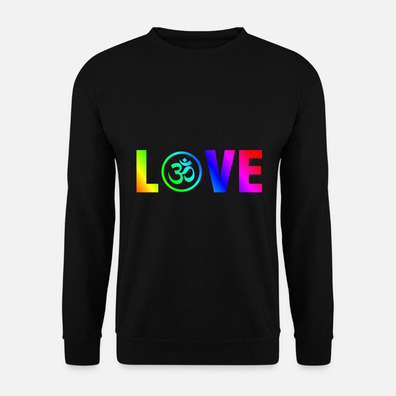 Om indien Goa hinduismus buddhismus Inder Geschenk - Unisex Pullover - Schwarz