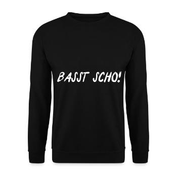 Ländle Schwaben I Stuttgart Schwabenland Geschenk - Unisex Pullover - Schwarz - Vorne - Alina (178cm) & Michal (187cm)